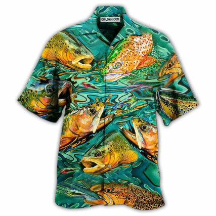 Fishing Fish Lover Water - Hawaiian Shirt - Owl Ohh - Owl Ohh