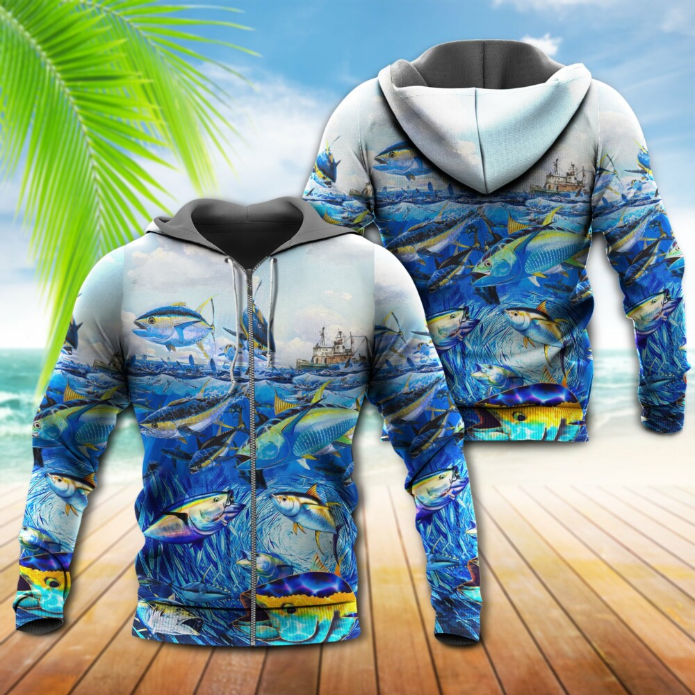 Fishing Love Fish Love Ocean - Hoodie - Owl Ohh - Owl Ohh