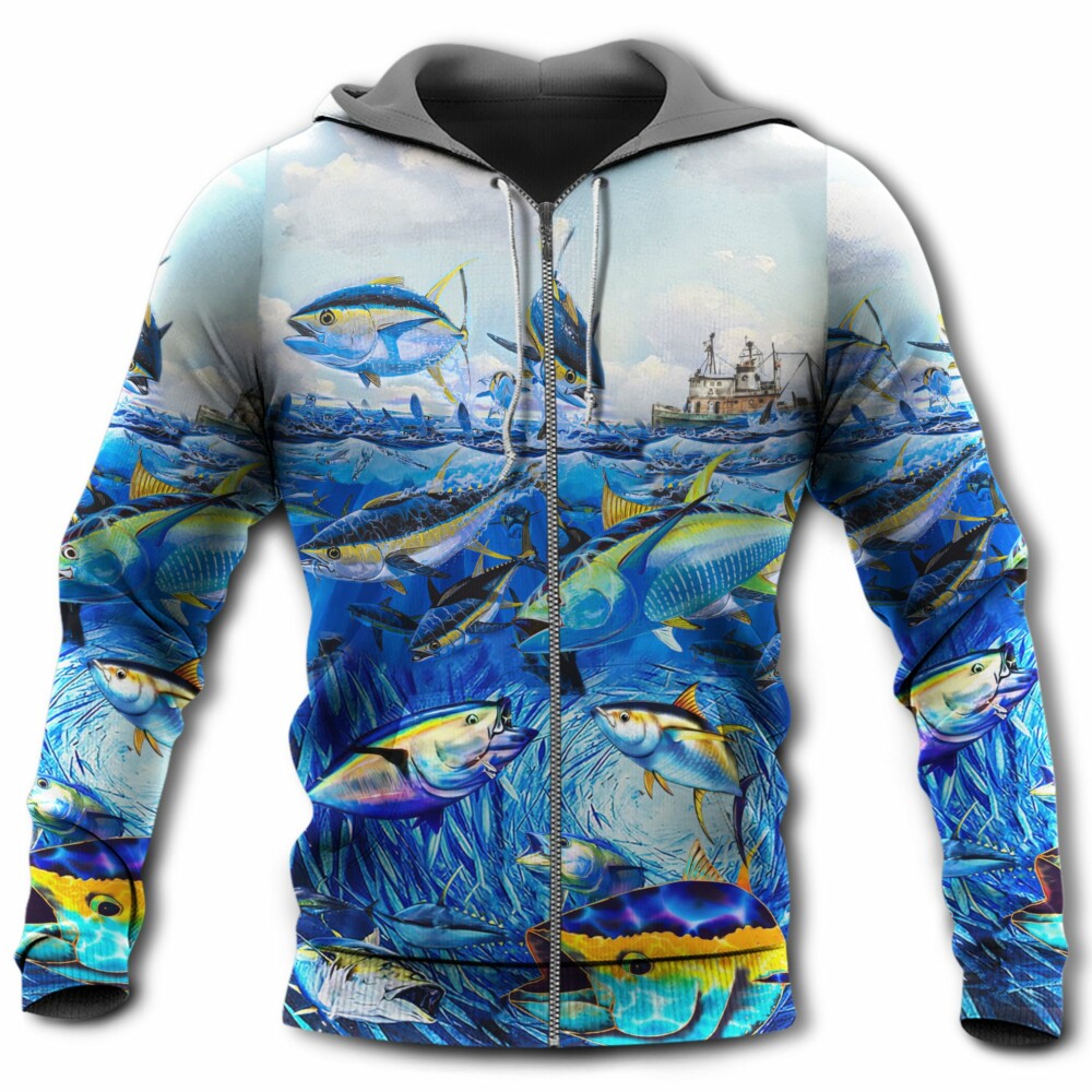 Fishing Love Fish Love Ocean - Hoodie - Owl Ohh - Owl Ohh