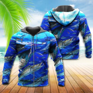 Fish Love Ocean Blue - Hoodie - Owl Ohh - Owl Ohh
