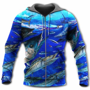 Fish Love Ocean Blue - Hoodie - Owl Ohh - Owl Ohh