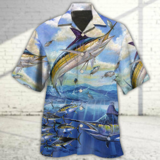 Fishing Ocean Blue Sky Freedom - Hawaiian Shirt - Owl Ohh - Owl Ohh