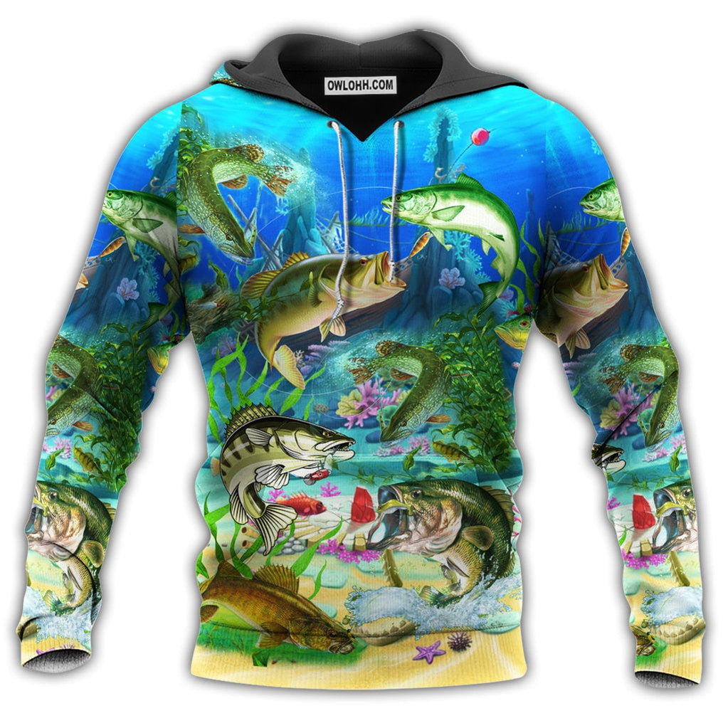 Fishing Real Men Do Fishing Style - Hoodie - Owl Ohh - Owl Ohh