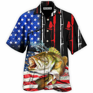 Fishing Amazing US Flag Style - Hawaiian Shirt - Owl Ohh - Owl Ohh