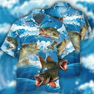 Fishing Blue Wave Style - Hawaiian Shirt - Owl Ohh - Owl Ohh