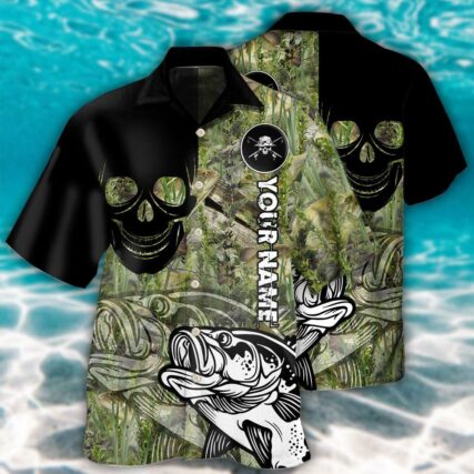 Fishing Lover Skull Cool Style Personalized - Hawaiian Shirt - Owl Ohh - Owl Ohh