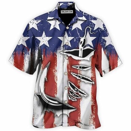 Fishing American Basic Style - Hawaiian Shirt - Owl Ohh - Owl Ohh