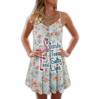 Flamingo Loves Toes Summer Tropical Vibes - Summer Dress - Owl Ohh - Owl Ohh
