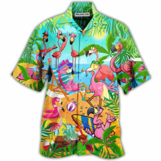 Flamingo Let's Get Flocked Up - Hawaiian Shirt - Owl Ohh - Owl Ohh