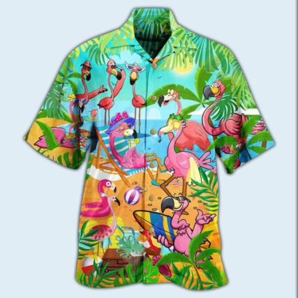 Flamingo Let's Get Flocked Up - Hawaiian Shirt - Owl Ohh - Owl Ohh