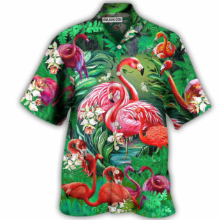 Flamingo Pink Love Life - Hawaiian Shirt - Owl Ohh - Owl Ohh
