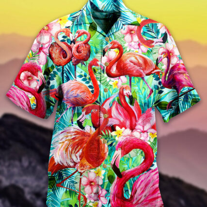 Flamingo Love Pink - Hawaiian Shirt - Owl Ohh - Owl Ohh