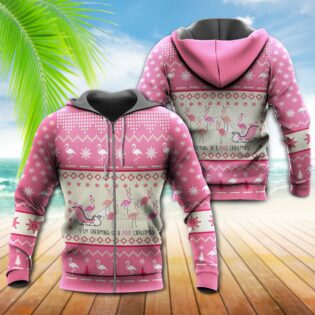 Flamingo Merry Xmas Pinky Style - Hoodie - Owl Ohh - Owl Ohh