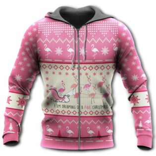 Flamingo Merry Xmas Pinky Style - Hoodie - Owl Ohh - Owl Ohh