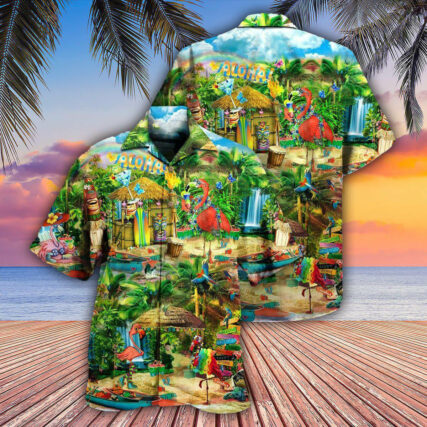 Flamingo Stay Aloha And Live The Hi Life - Hawaiian Shirt - Owl Ohh - Owl Ohh