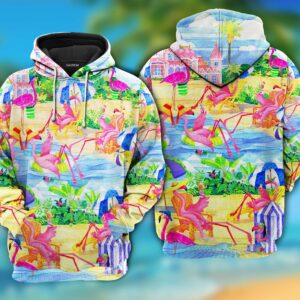 Flamingo Love Beach Amazing - Hoodie - HOOD18NGC270921