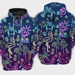 Flamingo Stand Tall And Dream Big - Hoodie - HOOD08TNH240921