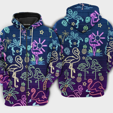 Flamingo Stand Tall And Dream Big - Hoodie - HOOD08TNH240921
