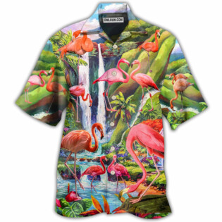 Flamingo Beautiful Landscape - Hawaiian shirt - Owl Ohh - Owl Ohh