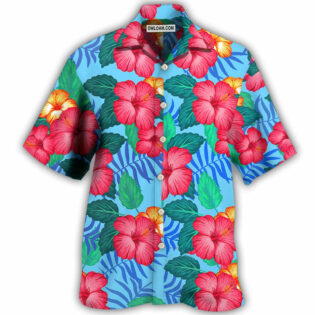 Flowers Tropical - Hawaiian Shirt - Owl Ohh - Owl Ohh