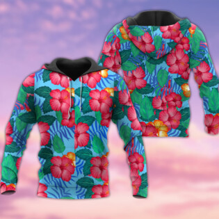 Flowers Tropical In Garden - Hoodie - Owl Ohh - Owl Ohh