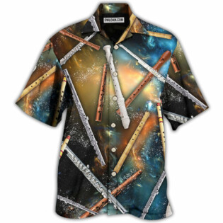 Flute Mysterious Galaxy - Hawaiian Shirt - Owl Ohh - Owl Ohh