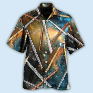 Flute Mysterious Galaxy - Hawaiian Shirt - Owl Ohh - Owl Ohh