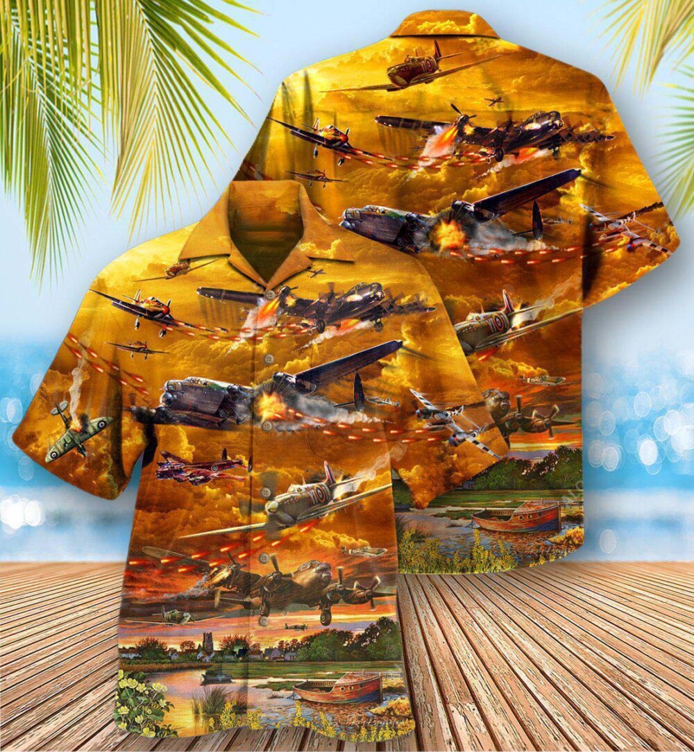 Combat Aircraft Crashing Is What's Dangerous Fire War - Hawaiian Shirt - Owl Ohh - Owl Ohh