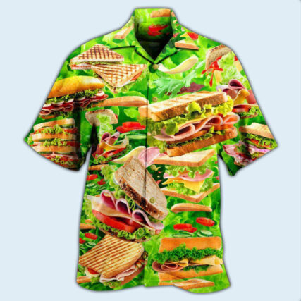 Food All You Need Is Love And A Delicious Tasty Sandwich - Hawaiian Shirt - Owl Ohh - Owl Ohh