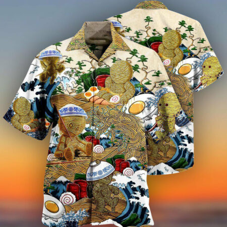 Food Amazing Ramen Life Funny - Hawaiian Shirt - Owl Ohh - Owl Ohh