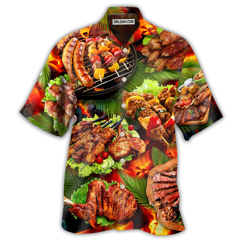 BBQ Hot Salad Style - Hawaiian Shirt - Owl Ohh - Owl Ohh