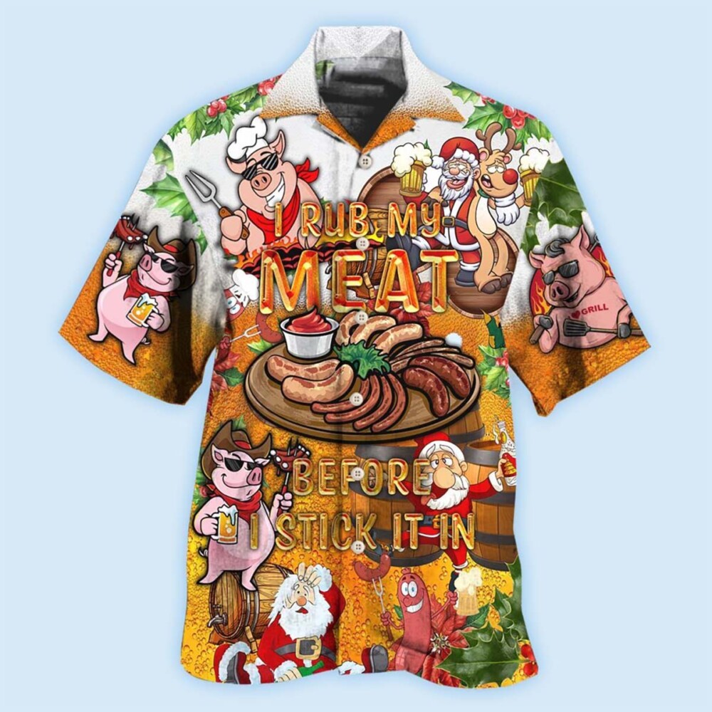 Food I Rub My Meat Before - Hawaiian Shirt - Owl Ohh - Owl Ohh