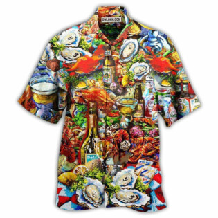 Food I'm On Seafood Diet Cool - Hawaiian Shirt - Owl Ohh - Owl Ohh