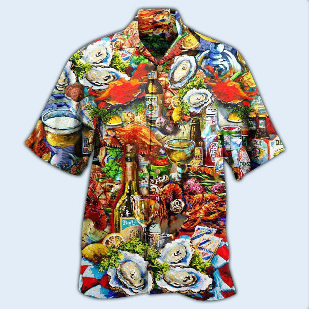 Food I'm On Seafood Diet Cool - Hawaiian Shirt - Owl Ohh - Owl Ohh