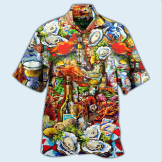 Food I'm On Seafood Diet Cool - Hawaiian Shirt - Owl Ohh - Owl Ohh