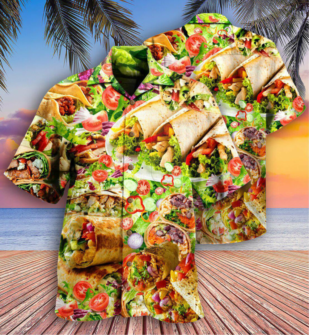 Food Life Is Better With Burrito Delicious Meal - Hawaiian Shirt - Owl Ohh - Owl Ohh