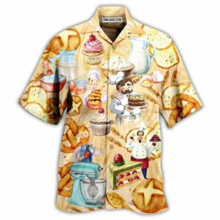 Food Love At First Bite Bakery Cool - Hawaiian Shirt - Owl Ohh - Owl Ohh