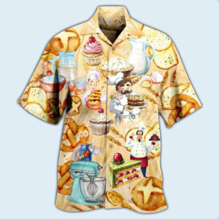 Food Love At First Bite Bakery Cool - Hawaiian Shirt - Owl Ohh - Owl Ohh