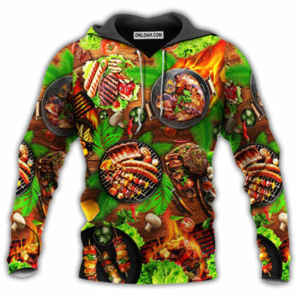 Food Love BBQ With Good Smell - Hoodie - Owl Ohh - Owl Ohh