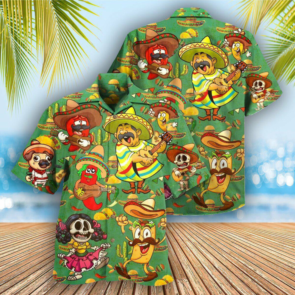 Food Love Mexican Culture Funny - Hawaiian Shirt - Owl Ohh - Owl Ohh