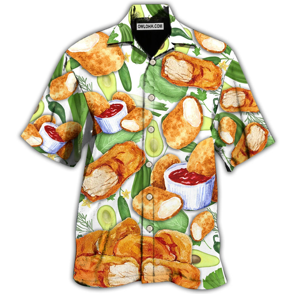 Food Lover Chicken Nugget Make Me Happy - Hawaiian Shirt - Owl Ohh - Owl Ohh