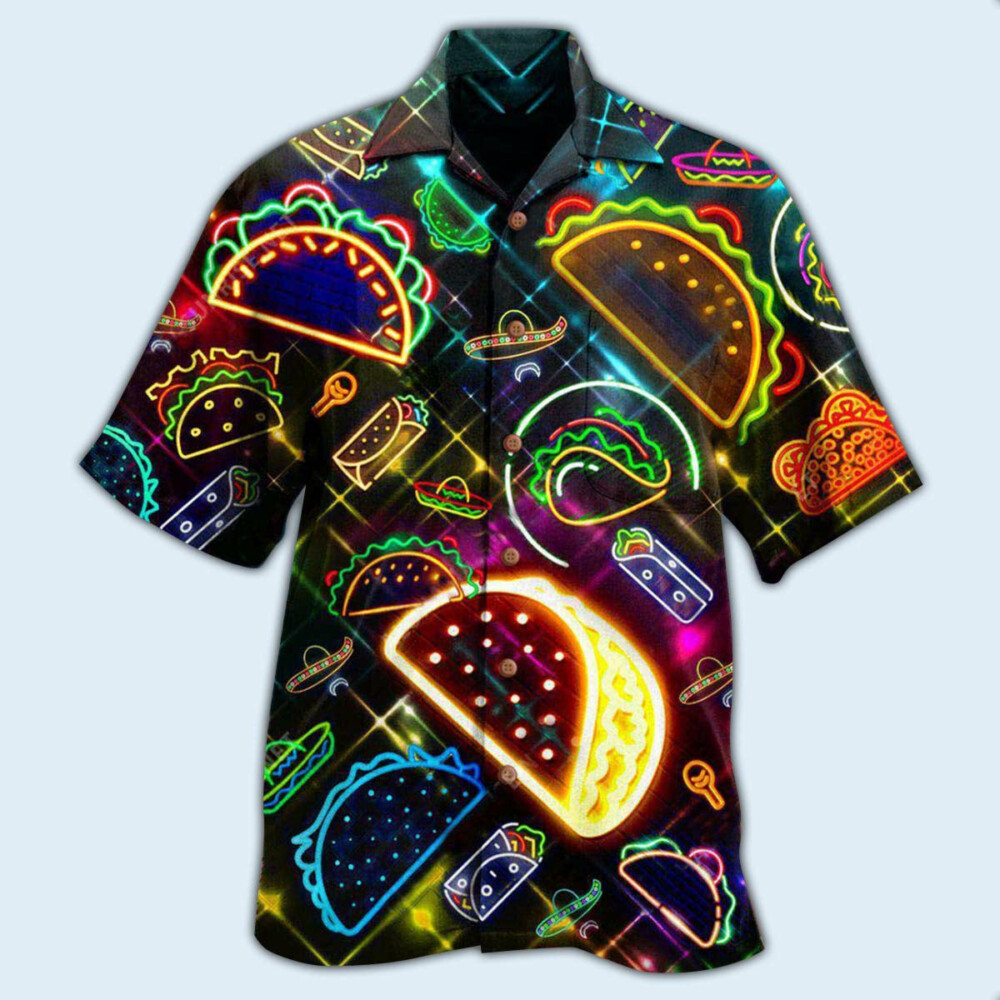 Food On Tuesday God Created Tacos Stunning - Hawaiian Shirt - Owl Ohh - Owl Ohh