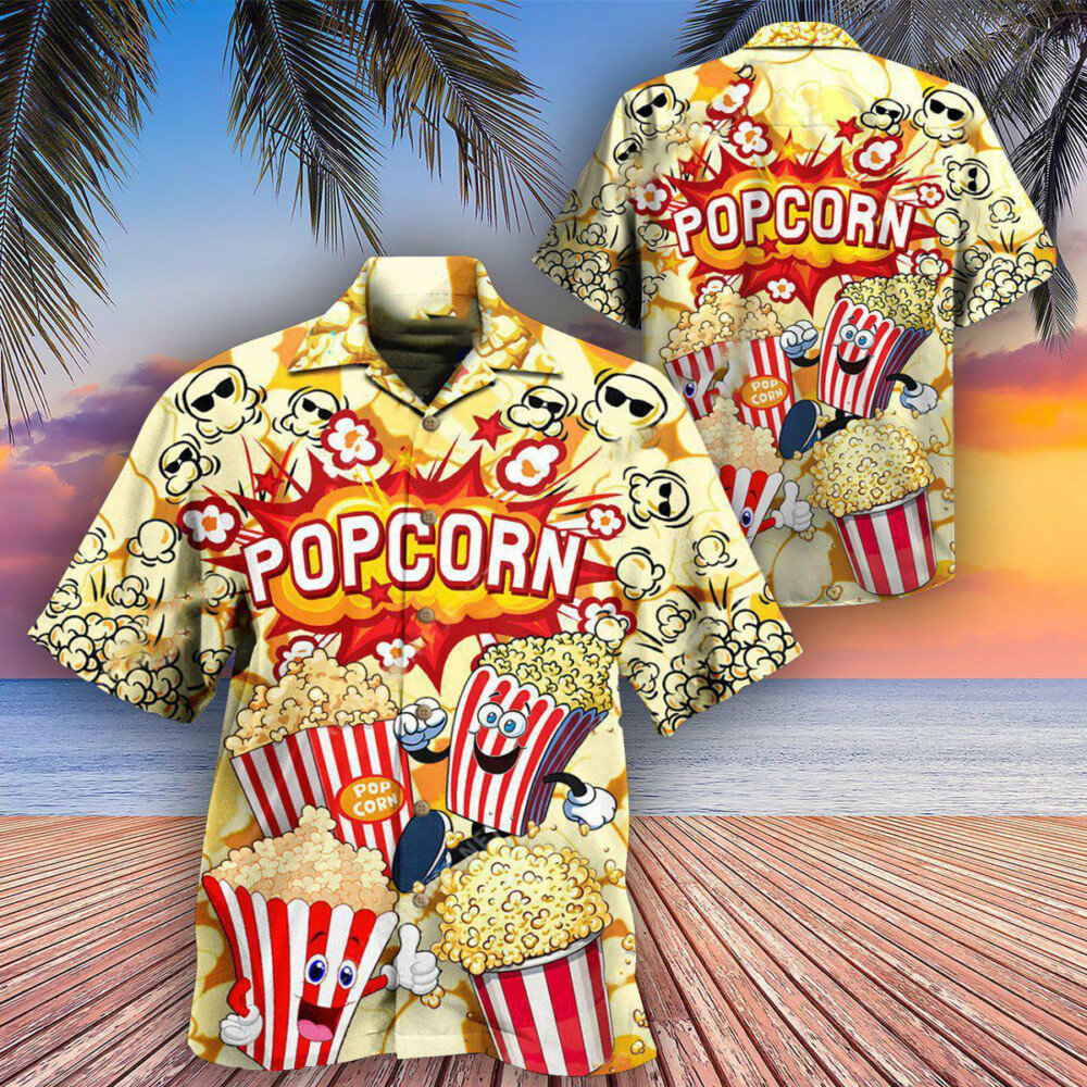 Food Popcorn Is Always The Answer Bang - Hawaiian Shirt - Owl Ohh - Owl Ohh