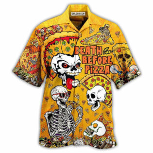 Food We're Death Before Nice Pizza - Hawaiian Shirt - Owl Ohh - Owl Ohh
