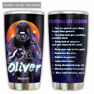 Football Life Lessons Personalized - Tumbler - Owl Ohh - Owl Ohh