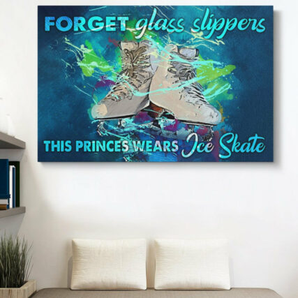 Ice Skate Forget Glass Slippers Ice Skate - Horizontal Poster - Owl Ohh - Owl Ohh