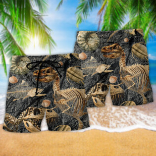 Fossils Collection Dinosaur Lover Cool Style - Beach Short - Owl Ohh - Owl Ohh