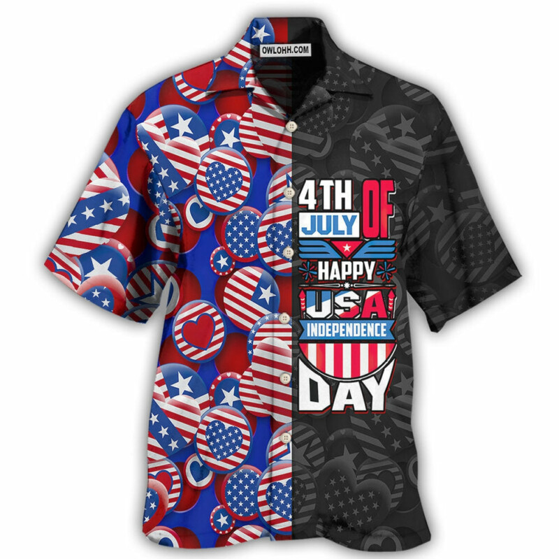 America Independence Day Fourth Of July Happy USA - Hawaiian Shirt - Owl Ohh - Owl Ohh