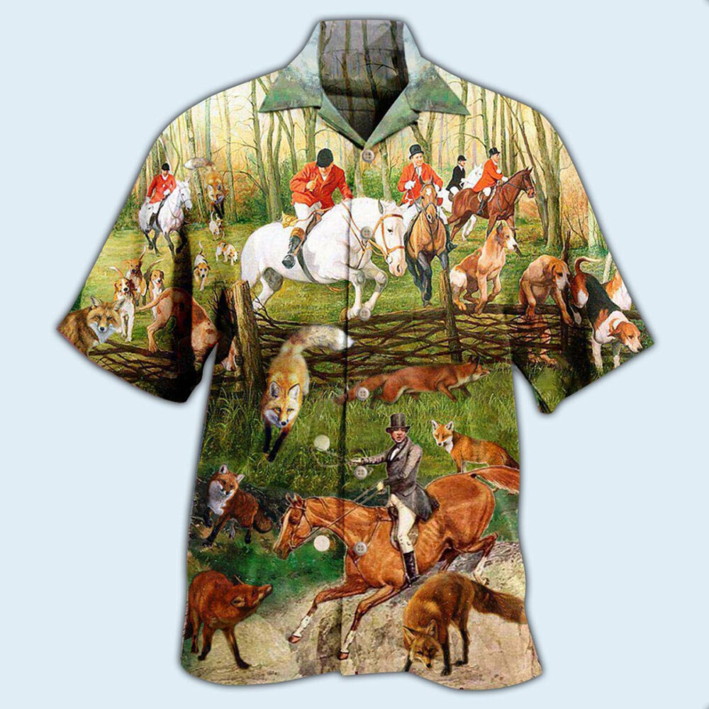 Hunting Fox Hunting Weekend Forecast - Hawaiian Shirt - Owl Ohh - Owl Ohh