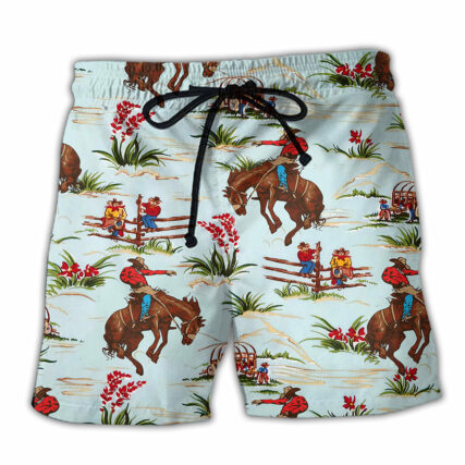 Free Wild Style Horse - Beach Short - Owl Ohh - Owl Ohh
